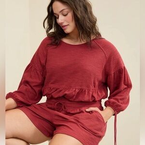 Aerie Endless Summer Cropped Sweatshirt